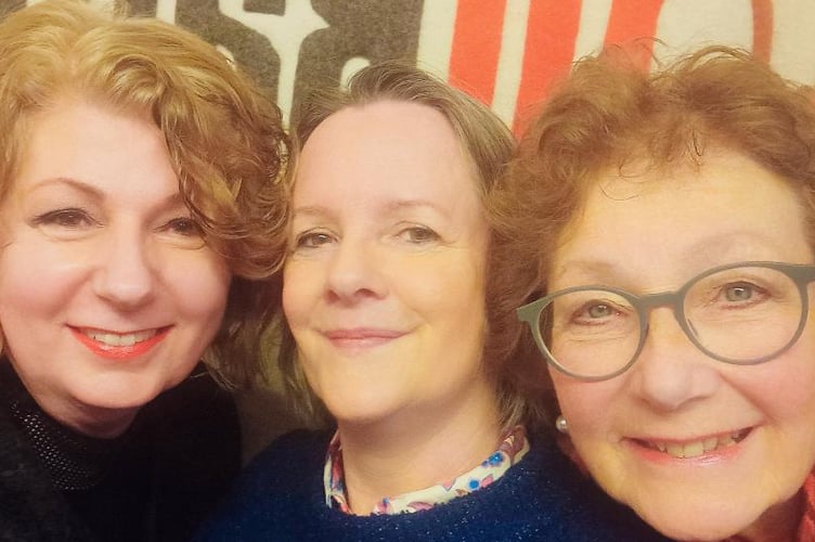 Left-Right: Ani Brayley, Julie Elkins, Yolanda Bentham. Wiveliscombe’s 10 Radio has announced the launch of a new radio programme, ‘Two Plus One’ with a trio of established female presenters